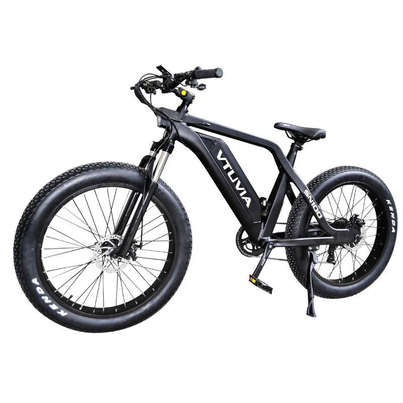 VTUVIA SN100 26 Inch Fat Tire Electric Mountain Bike, 750W Motor and 48V 13AH Samsung Battery