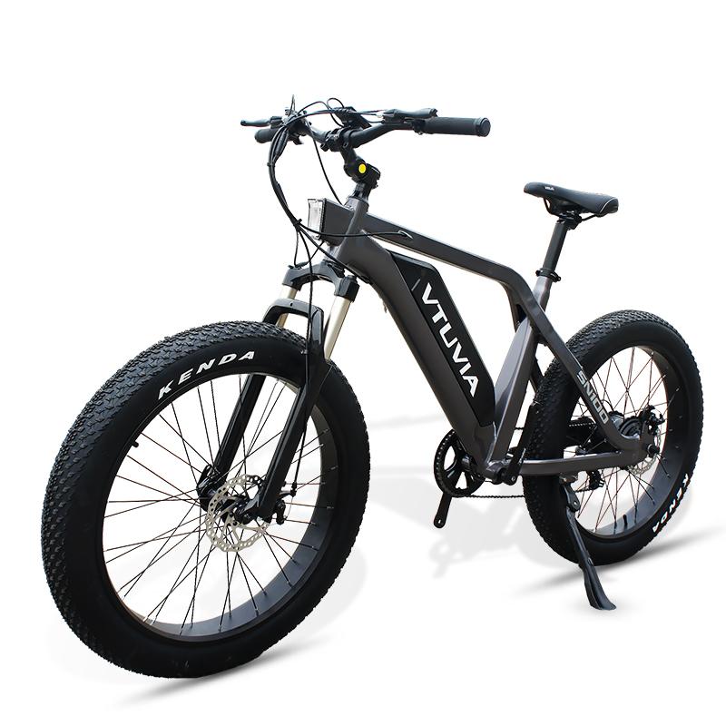 VTUVIA SN100 26 Inch Fat Tire Electric Mountain Bike, 750W Motor and 48V 13AH Samsung Battery