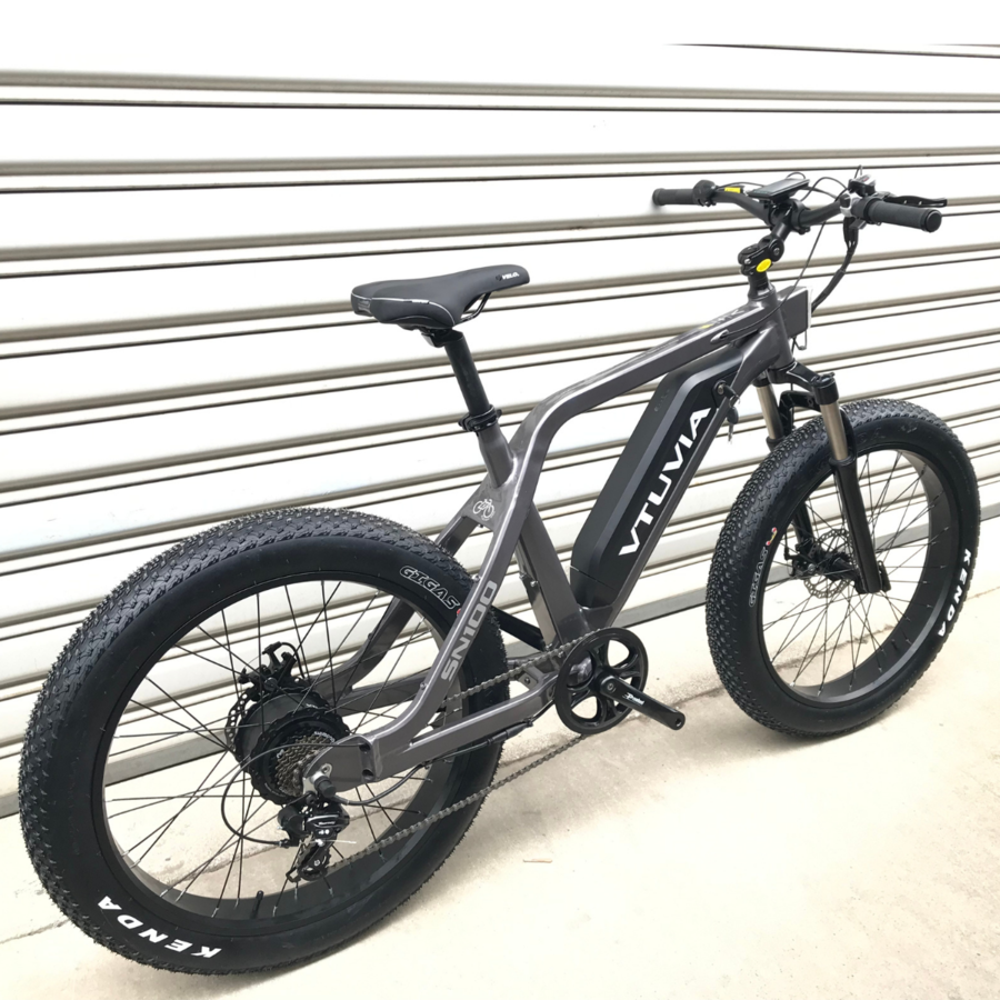 VTUVIA SN100 26 Inch Fat Tire Electric Mountain Bike, 750W Motor and 48V 13AH Samsung Battery
