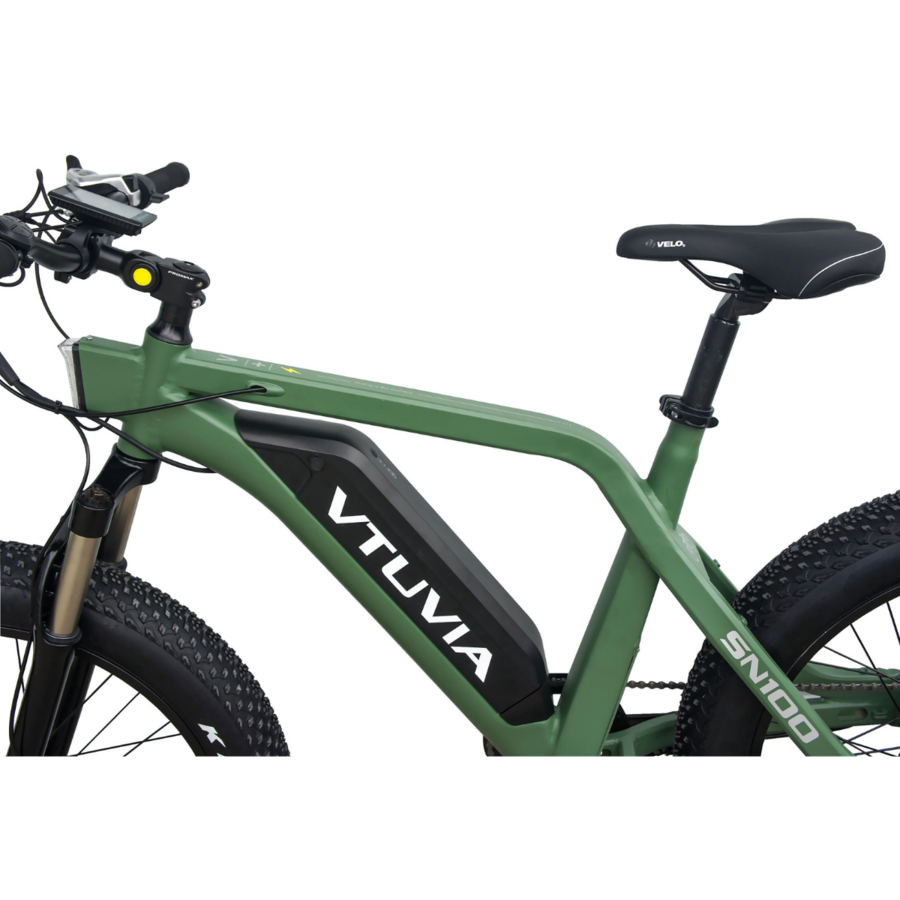 VTUVIA SN100 26 Inch Fat Tire Electric Mountain Bike, 750W Motor and 48V 13AH Samsung Battery