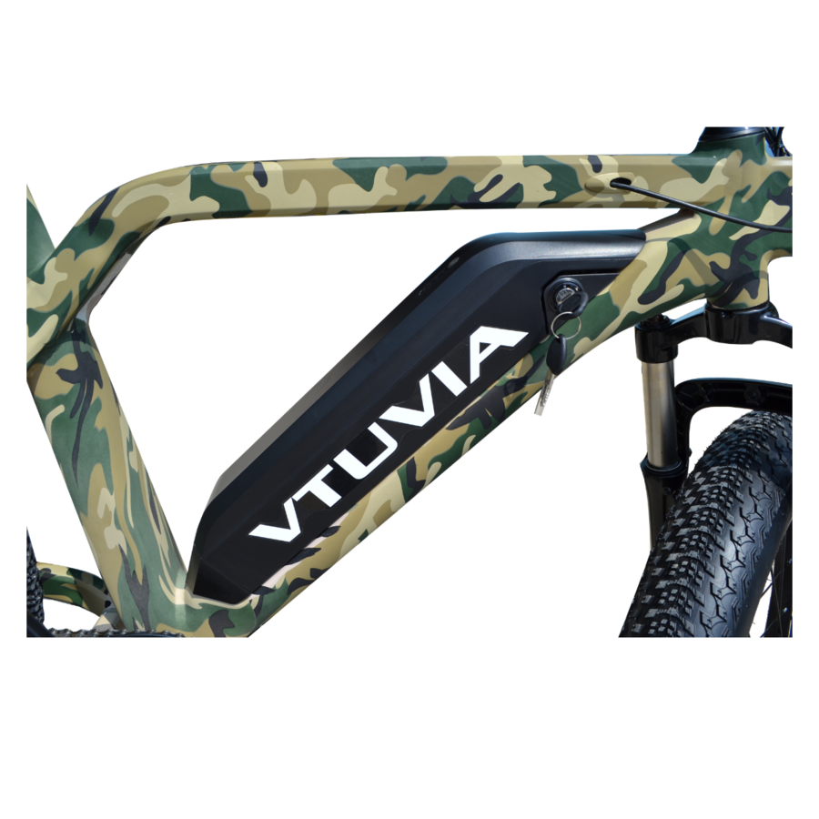 VTUVIA SN100 26 Inch Fat Tire Electric Mountain Bike, 750W Motor and 48V 13AH Samsung Battery