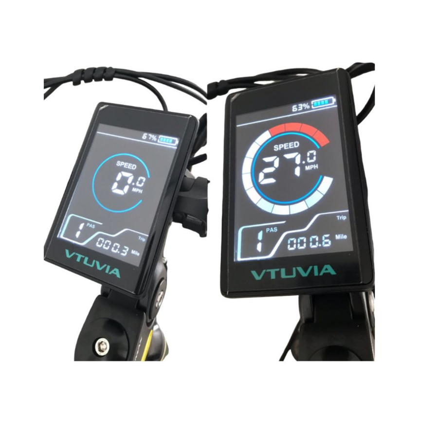 VTUVIA SN100 26 Inch Fat Tire Electric Mountain Bike, 750W Motor and 48V 13AH Samsung Battery
